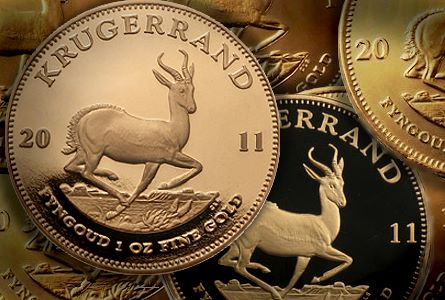 South African Krugerrand gold coin