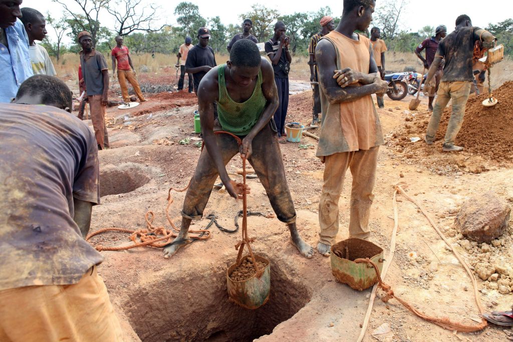 Location of gold mines in Mali