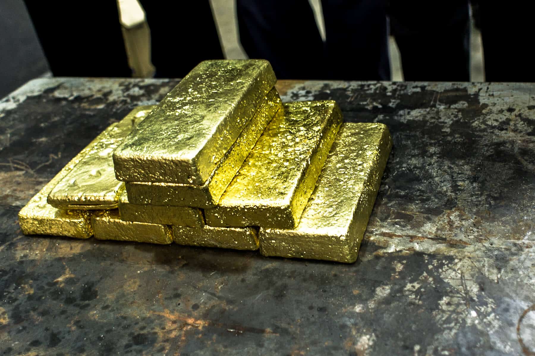 raw real gold bar 