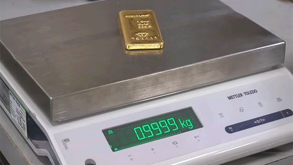 verifying raw real gold bar weight