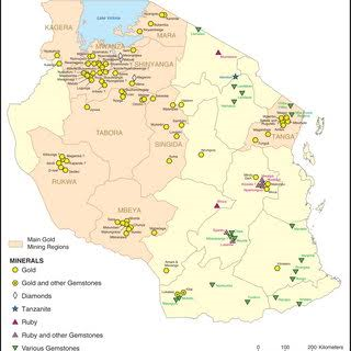 Tanzania Gold Regions